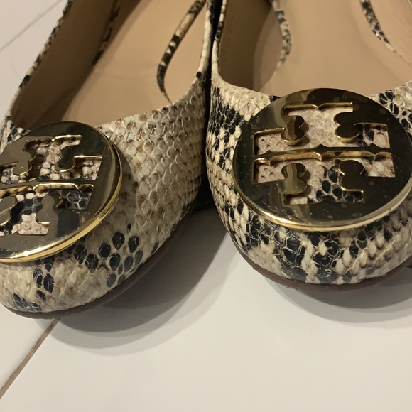 Tory Burch Snake Skin reva sz 8.5 - Picture 6 of 7
